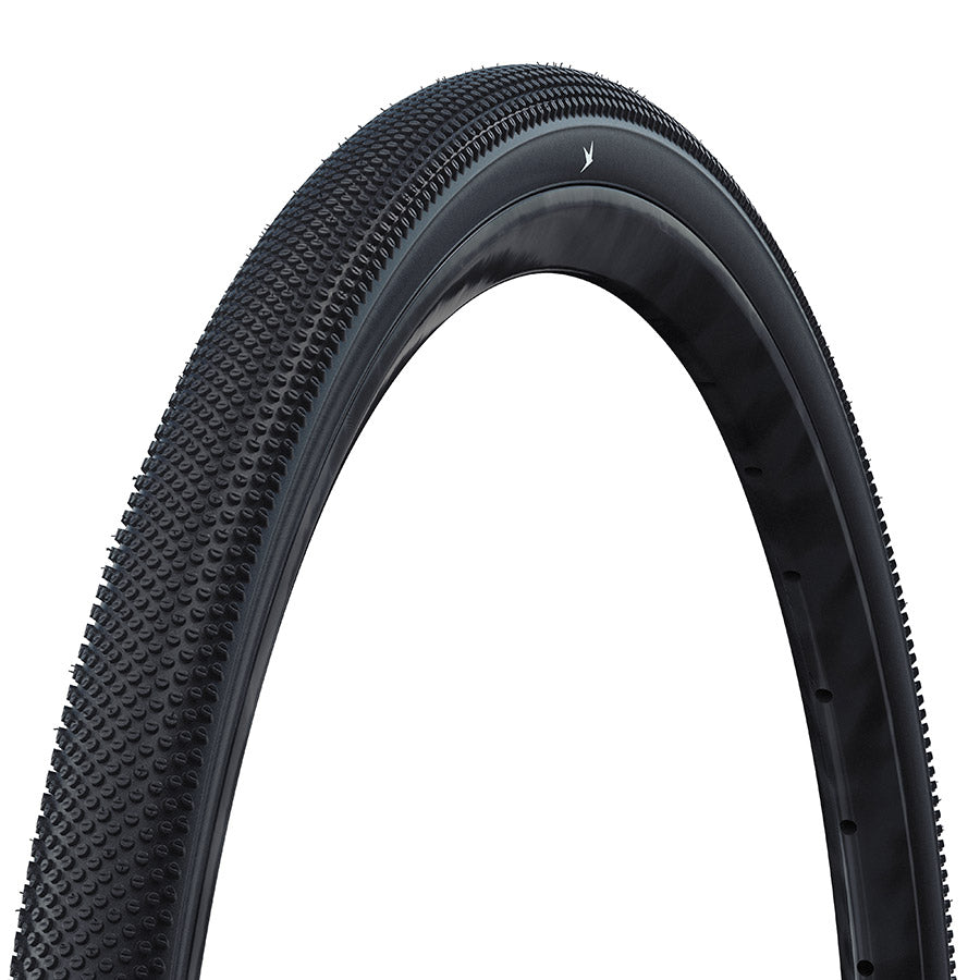 Schwalbe, G-One Allround Perf, Hybrid Tire, 700x35C, Folding, Tubeless Ready, Addix Green, RaceGuard, 67TPI, Black