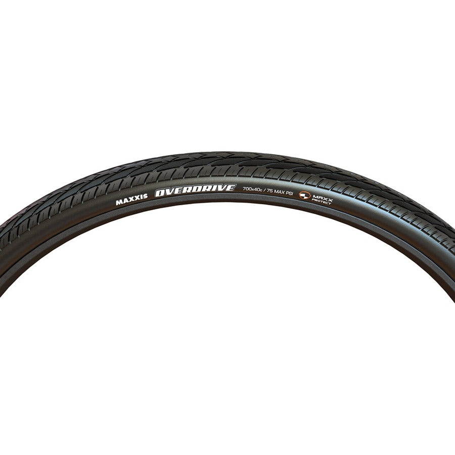 Maxxis, Overdrive Excel, Hybrid Tire, 700x40C, Wire, Clincher, Single, SilkShield, Reflective, 60TPI, Black