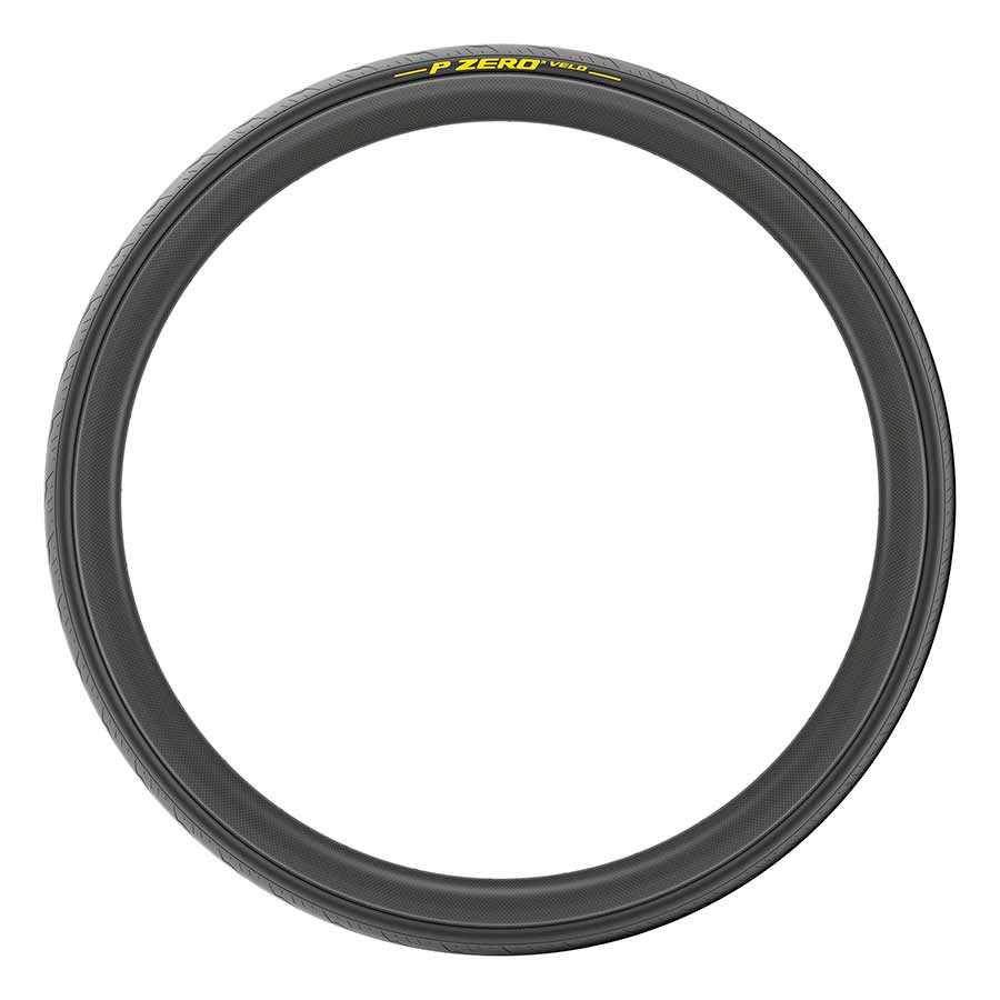 Pirelli, P ZERO Velo Tubular, Road Tire, 700x25C, Tubular, YellowSOFT, TechBELT, 300TPI, Black