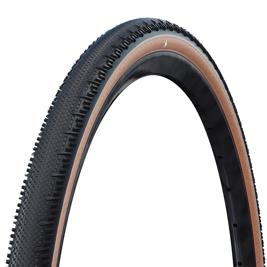 Schwalbe, G-One RS Pro, Gravel Tire, 700x50, Tubeless Ready, Addix Race, V-Guard, 67TPI, Transparent Skinwall