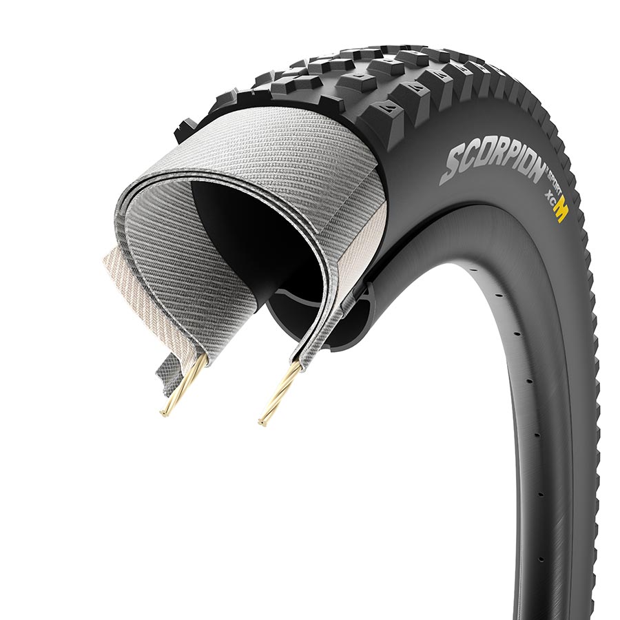 Pirelli, Scorpion Sport XC M, Mountain Tire, 29x2.40, Folding, Tubeless Ready, SmartGRIP, ProWALL, 60TPI, Black
