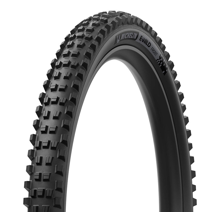 Michelin, E-WILD RACING LINE Front, Mountain Tire, 29"x2.40, Folding, Tubeless Ready, MAGI-X, 4x55, Black