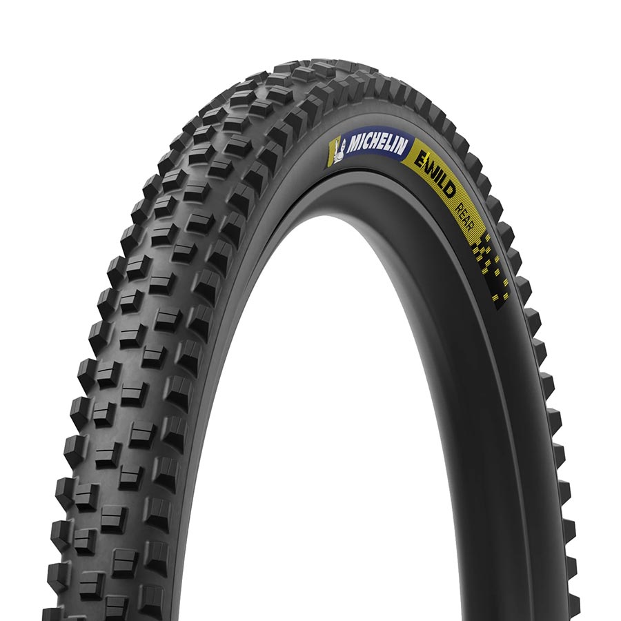 Michelin, E-WILD RACING LINE Rear, Mountain Tire, 29"x2.60, Folding, Tubeless Ready, MAGI-X, Black