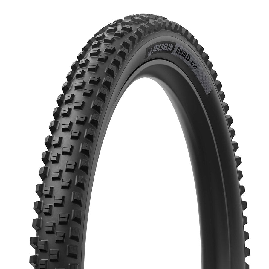 Michelin, E-WILD RACING LINE Rear, Mountain Tire, 29"x2.60, Folding, Tubeless Ready, MAGI-X, 4x55, Black