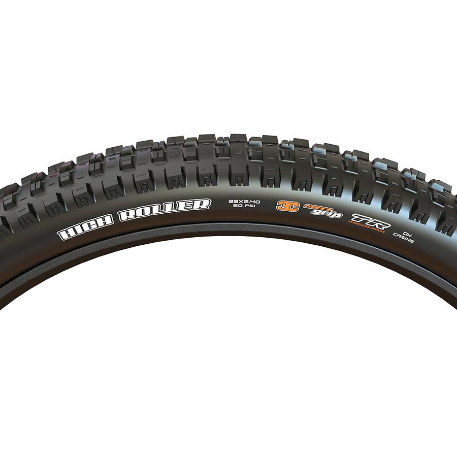Maxxis, High Roller III, Mountain Tire, 29"x2.40, Folding, Tubeless Ready, 3C Maxx Grip, EXO+, 60TPI, Black