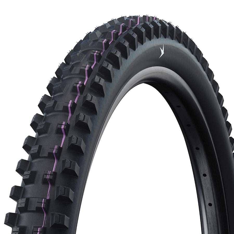 Schwalbe, Shredda Gravity Pro Front, Mountain Tire, 29"x2.50, Folding, Tubeless Ready, Addix Ultra Soft, Gravity Pro - Radial, 67TPI, Black