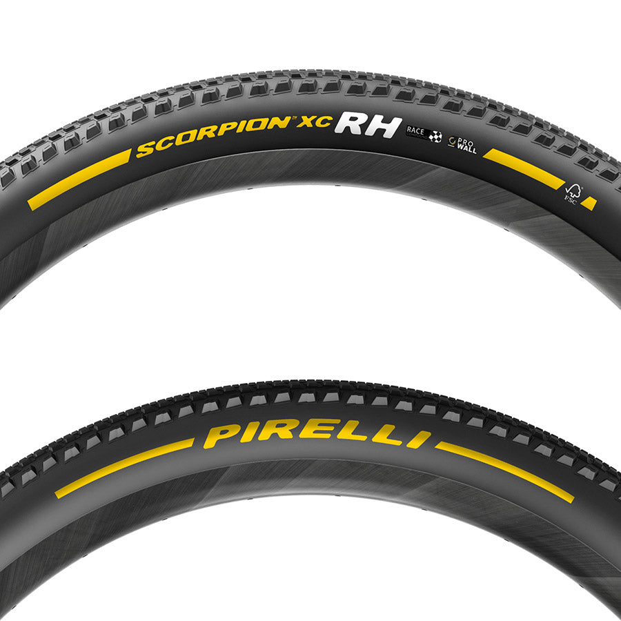 Pirelli, Scorpion Race XC RH, Mountain Tire, 29x2.4, Folding, Tubeless Ready, Race XC Compound, ProWALL, 120TPI, Team Edition