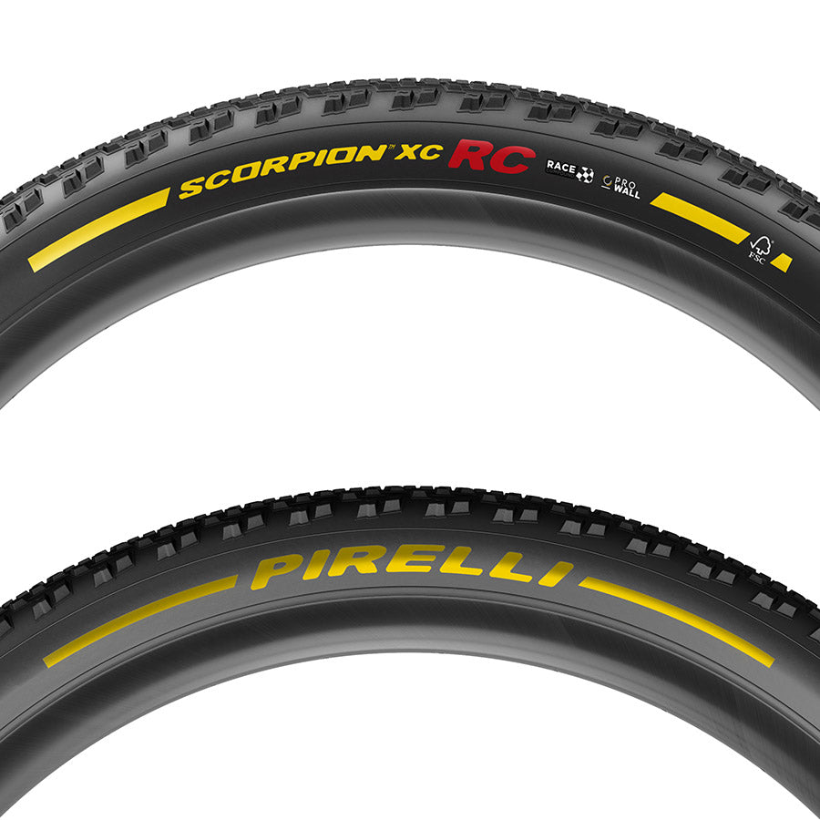 Pirelli, Scorpion Race XC RC, Mountain Tire, 29x2.4, Folding, Tubeless Ready, Race XC Compound, ProWALL, 120TPI, Black