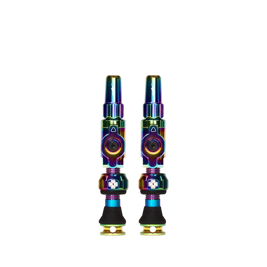 Muc-Off, Big Bore Lite Small, Tubeless Valve, Presta, 30mm, Iridescent, Pair