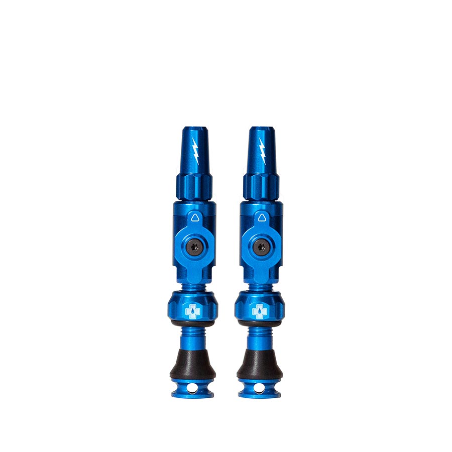 Muc-Off, Big Bore Lite Small, Tubeless Valve, Presta, 30mm, Blue, Pair