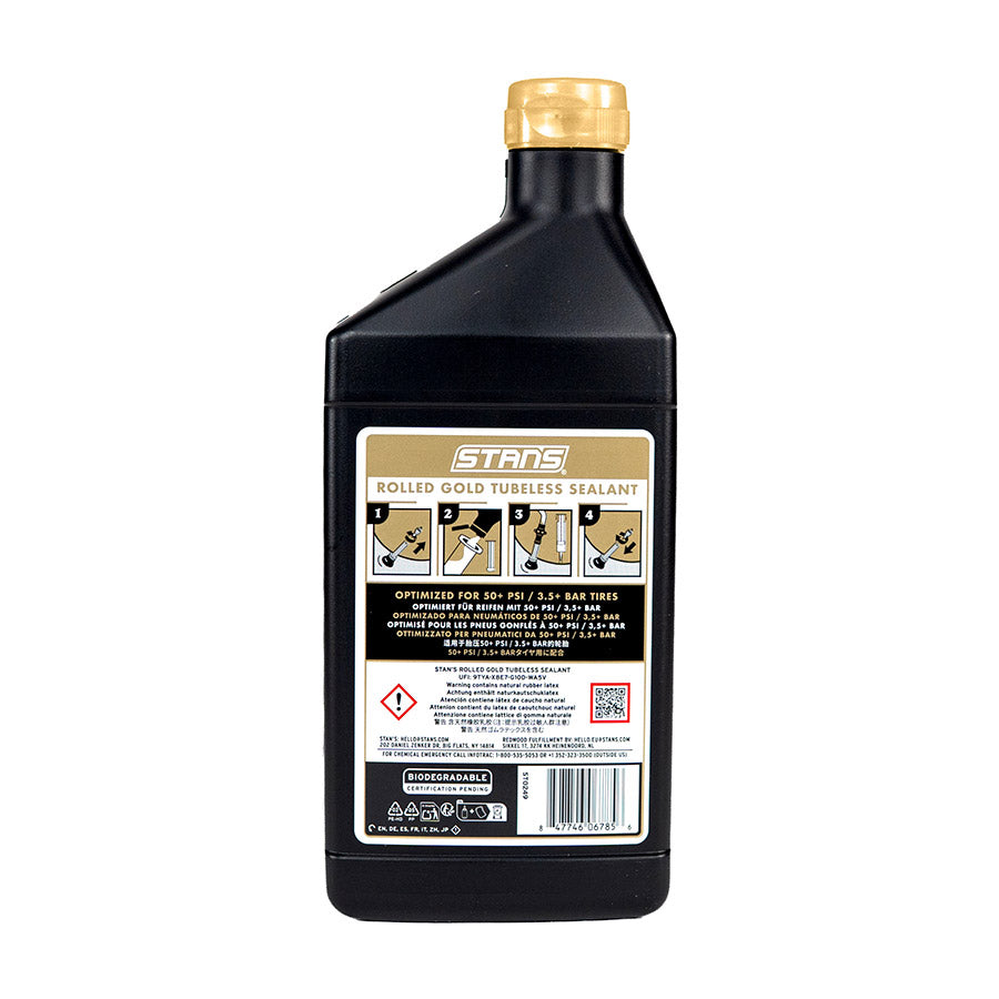 Stans No Tubes, Rolled Gold Sealant, Tubeless Sealant, 500ml