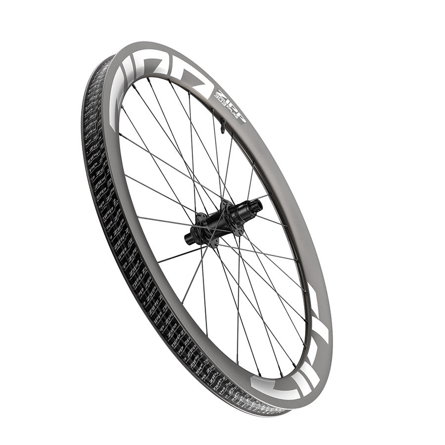 Zipp, 303 XPLR S B1, Wheel, Rear, 700C / 622, Holes: 24, 12mm TA, 142mm, Disc Center Lock, Shimano Road 11, White Graphic B1