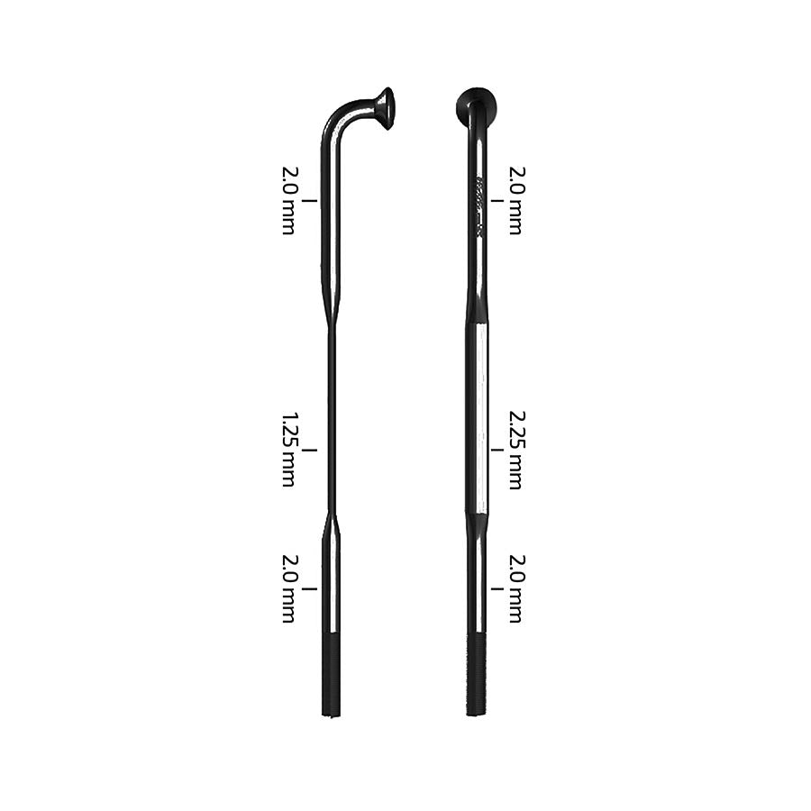 Zipp, CX-Sprint Black J-Bend TCS, Spokes, Sapim CX-Sprint, Black, Length: 270, 3pcs
