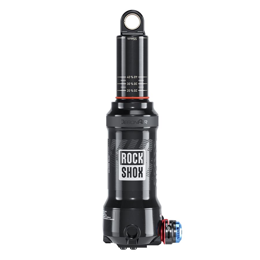 RockShox, Deluxe Nude RLC3, Rear shock, 165x45, Shaft Eyelet: Trunnion, Body Eyelet: Standard, MReb/MComp, 430lb Lockout Force, Scott Spark 2017+
