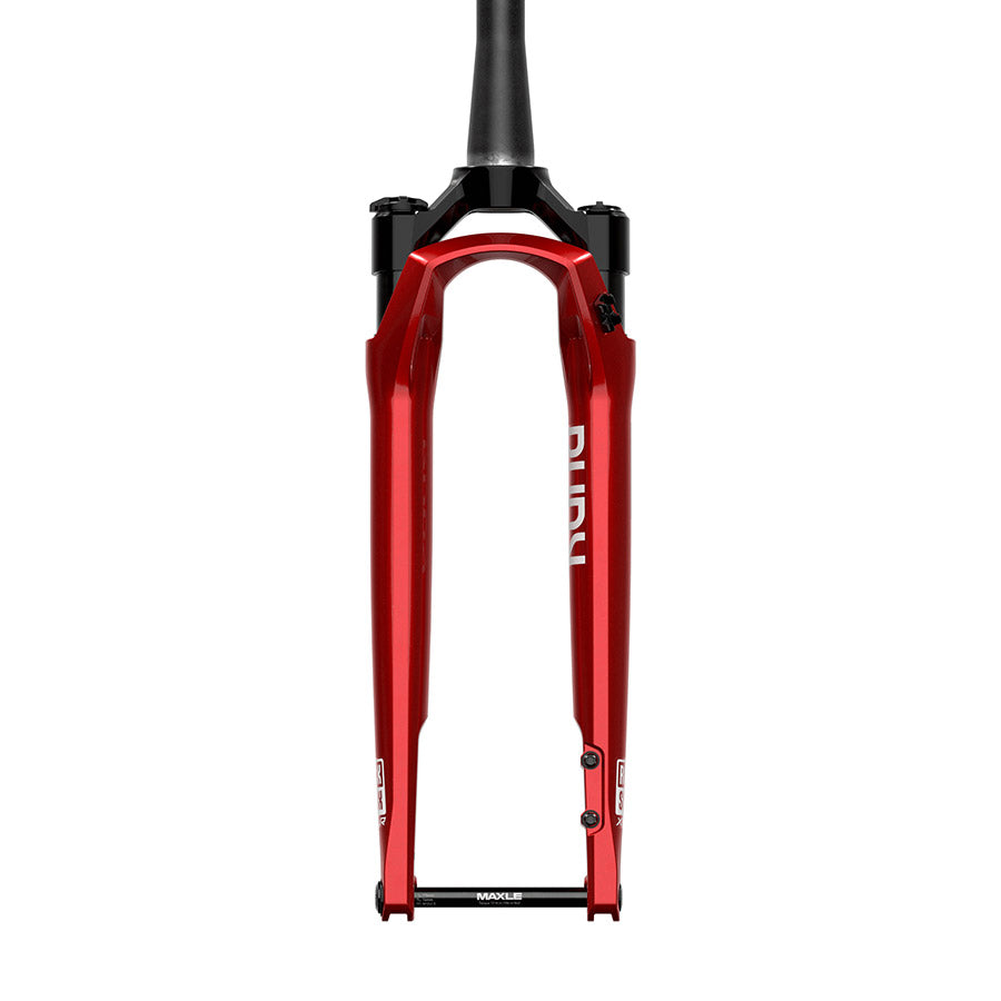 RockShox, Rudy Ultimate XPLR A2, Suspension Fork, 700C, Solo Air, 40mm, 1-1/8''-1.5'', 12x100mm TA, Rake: 51mm, Red