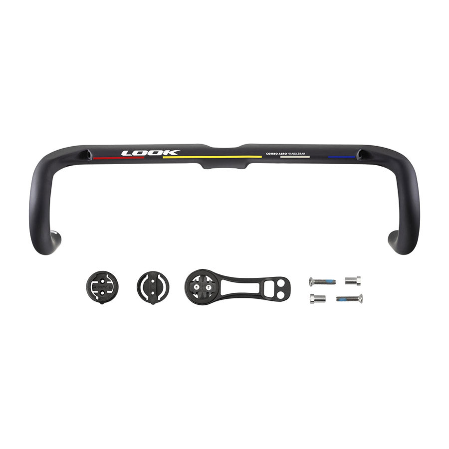 Look, Combo Aero ProTeam Mat Glossy, Drop Handlebar, 400mm, Black