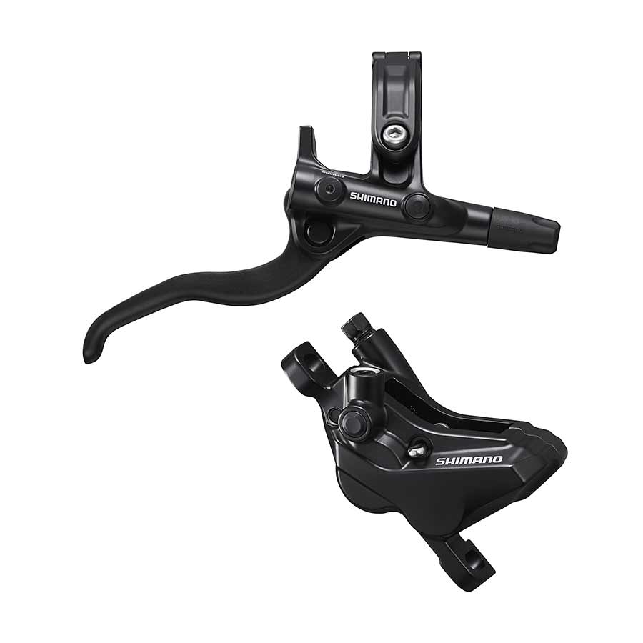 Shimano, Deore BL-M4100 / BR-MT420, MTB Hydraulic Disc Brake, Rear, Post mount, Disc: Not included, Black