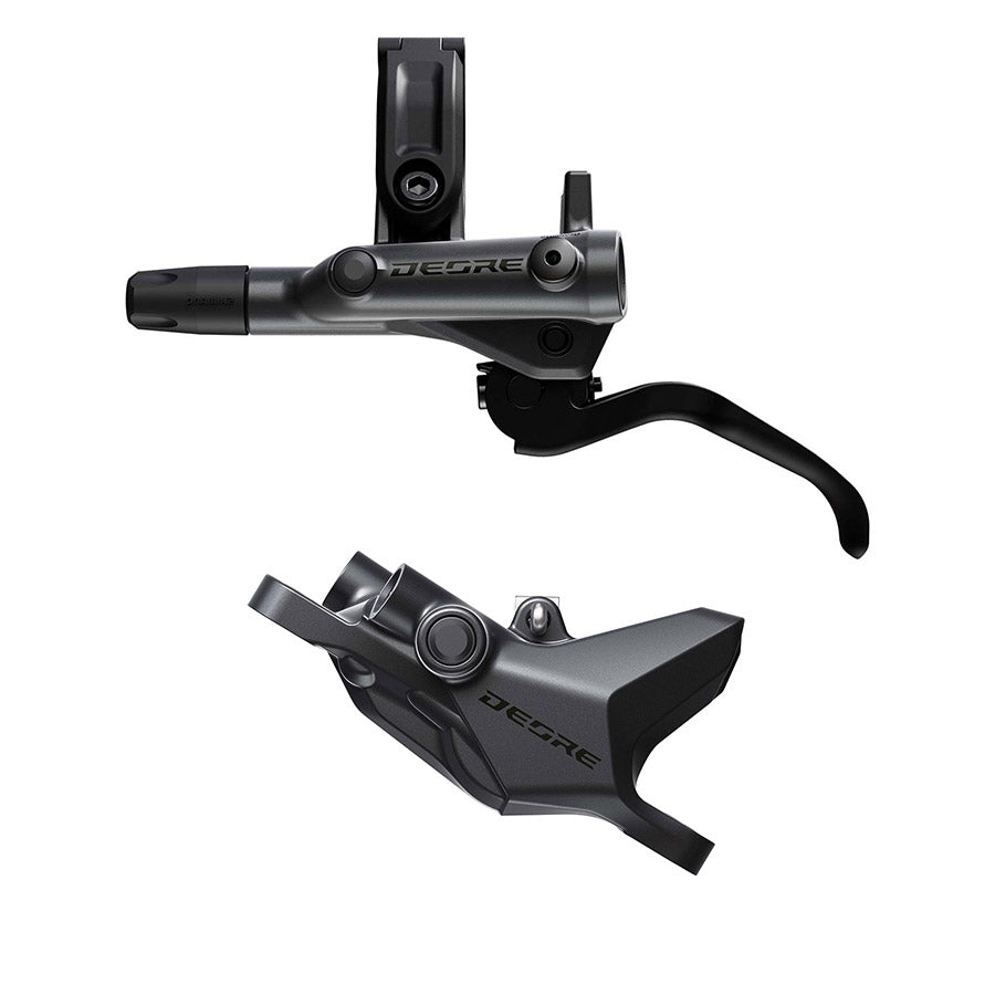Shimano, Deore BL-M6200 / BR-6200, MTB Hydraulic Disc Brake, Front, Post mount, Disc: 200 or 220mm (not included), Black, EM62001JLFPMA100