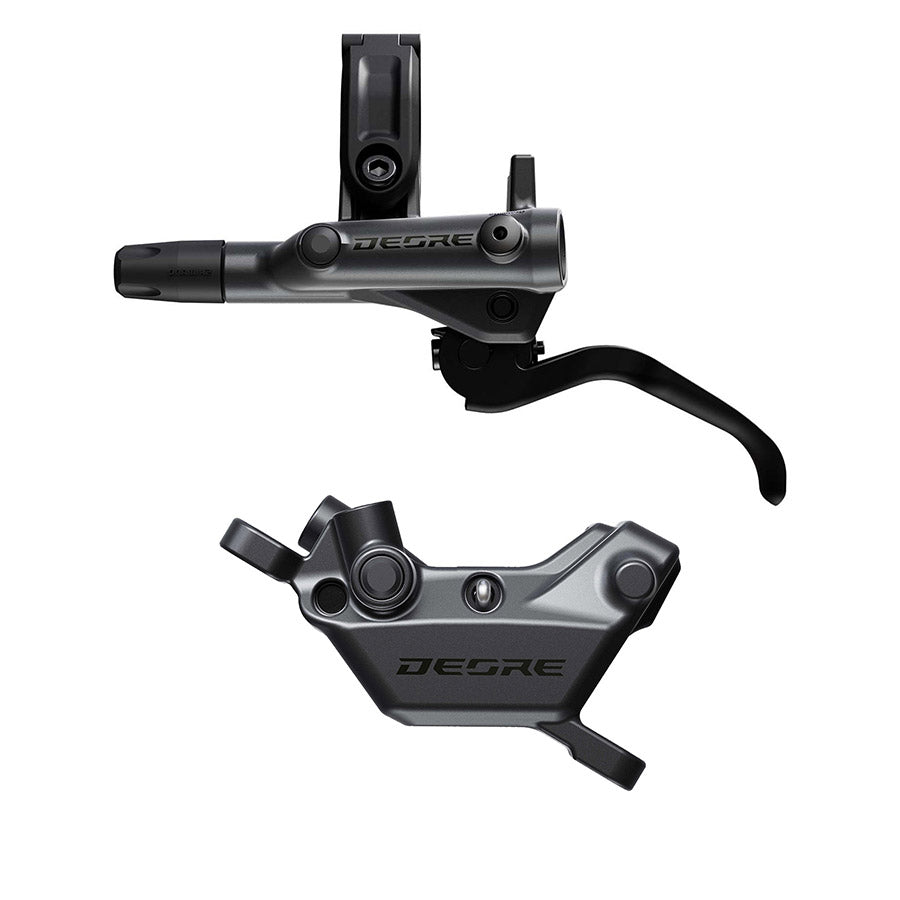 Shimano, Deore BL-M6200 / BR-6220, MTB Hydraulic Disc Brake, Front, Post mount, Disc: 200 or 220mm (not included), Black, EM62201JLFPMA100