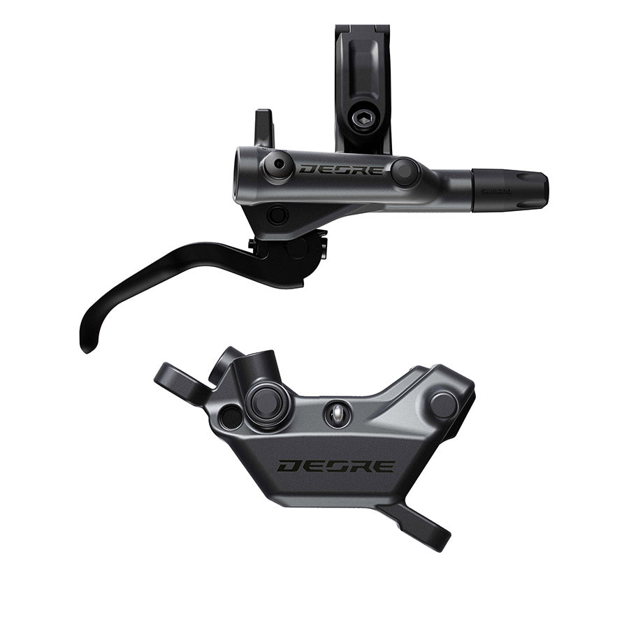 Shimano, Deore BL-M6200 / BR-6220, MTB Hydraulic Disc Brake, Rear, Post mount, Disc: 200 or 220mm (not included), Black, EM62201JRRXMA170