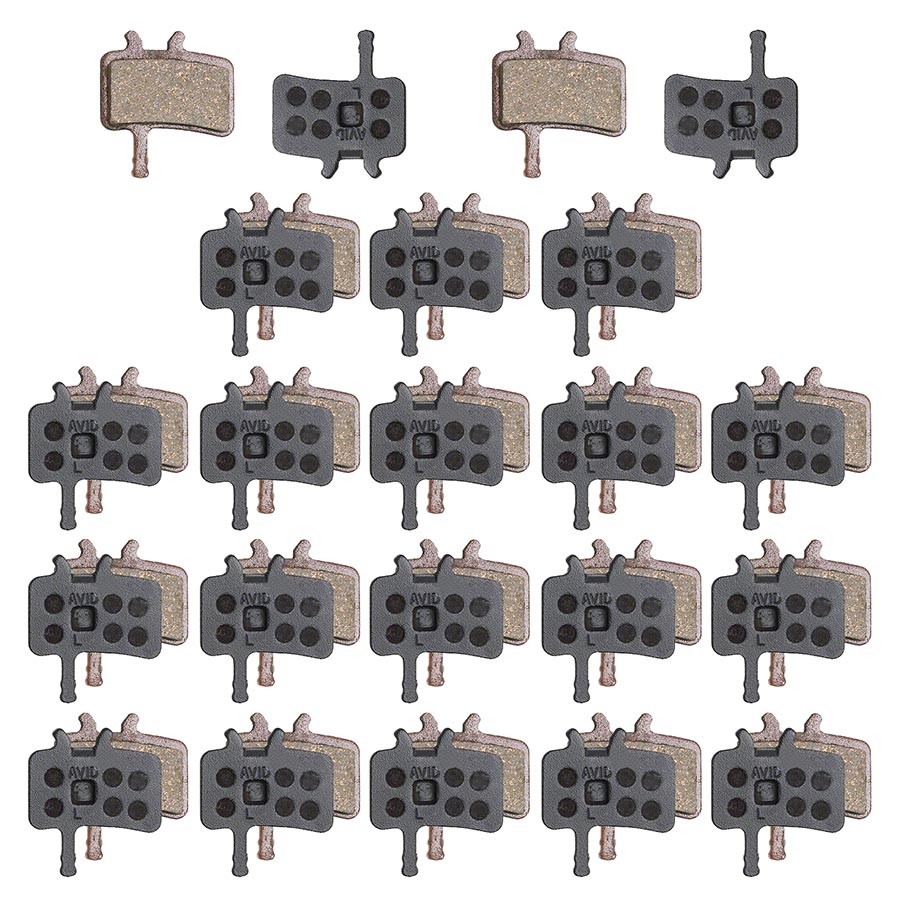 SRAM, Disc Brake Pads - 20 Sets, Disc Brake Pads, Shape: Avid Juicy/BB7, Organic Quiet, 20pcs