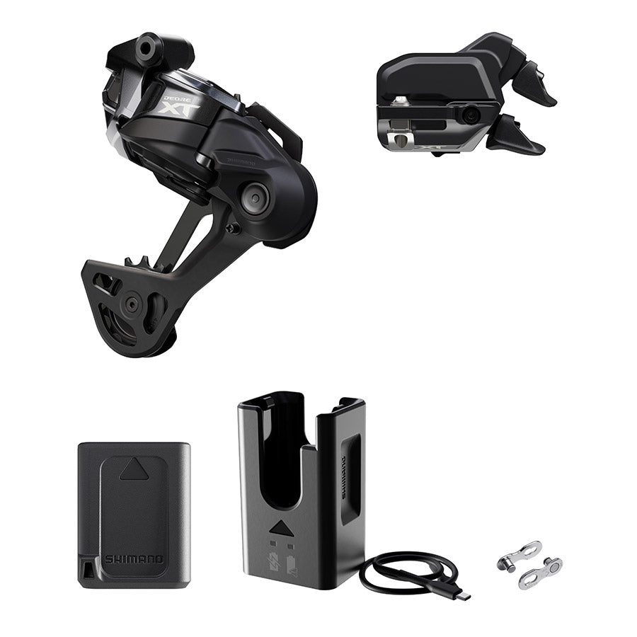 Shimano, Deore XT Di2 RD-M8250 Kit, Rear Derailleur, Speed: 12, Cage: SGS, Black, I-Spec EV, IGPM8250UPG02