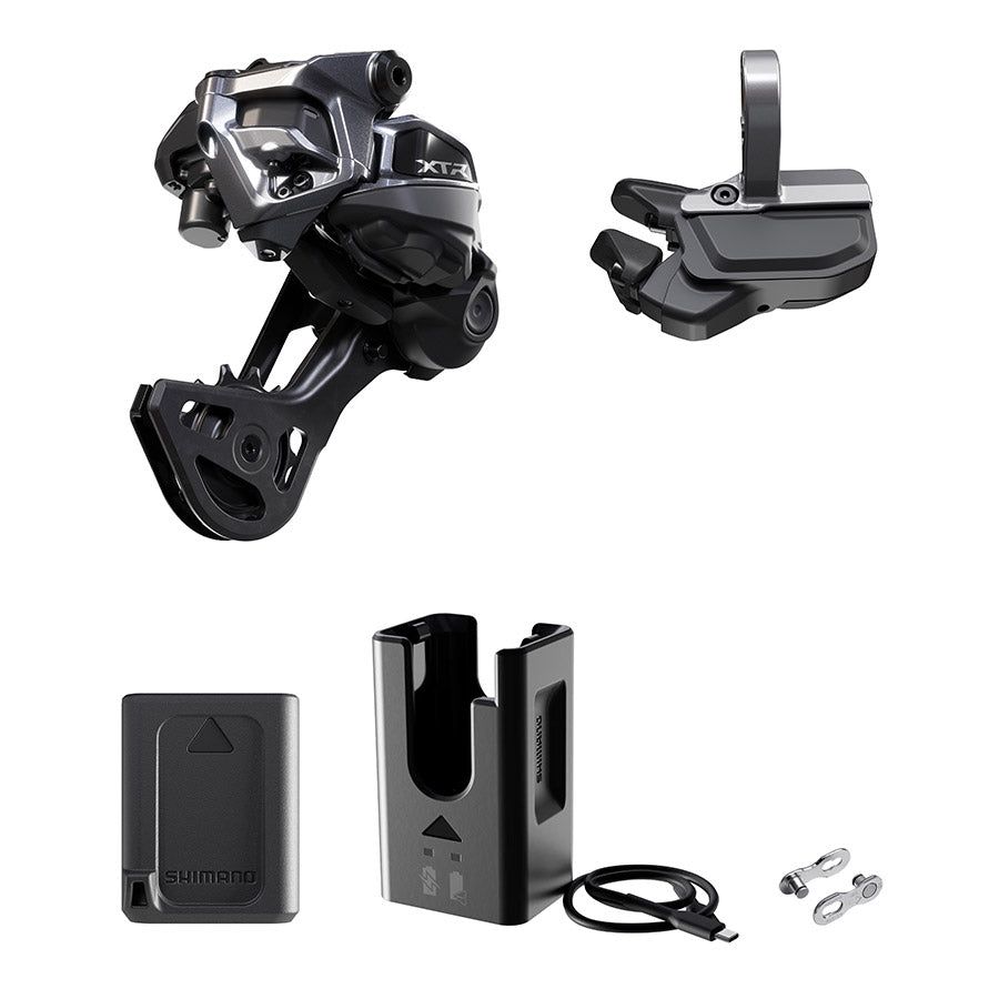 Shimano, XTR Di2 RD-M9250 Kit, Rear Derailleur, Speed: 12, Cage: GS, Black, clamp band, IGPM9250UPG03