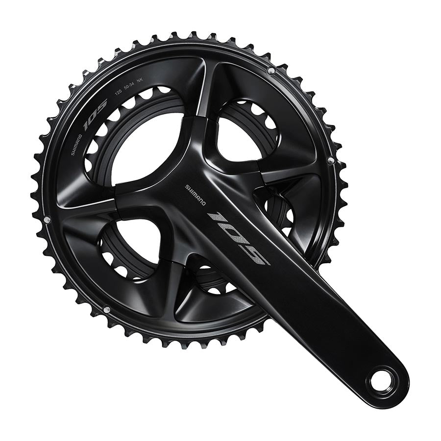 Shimano, 105 FC-R7100, Crankset, Speed: 12, Hollowtech II, 175mm, 52/36T, Black, Road Disc, IFCR7100EX26