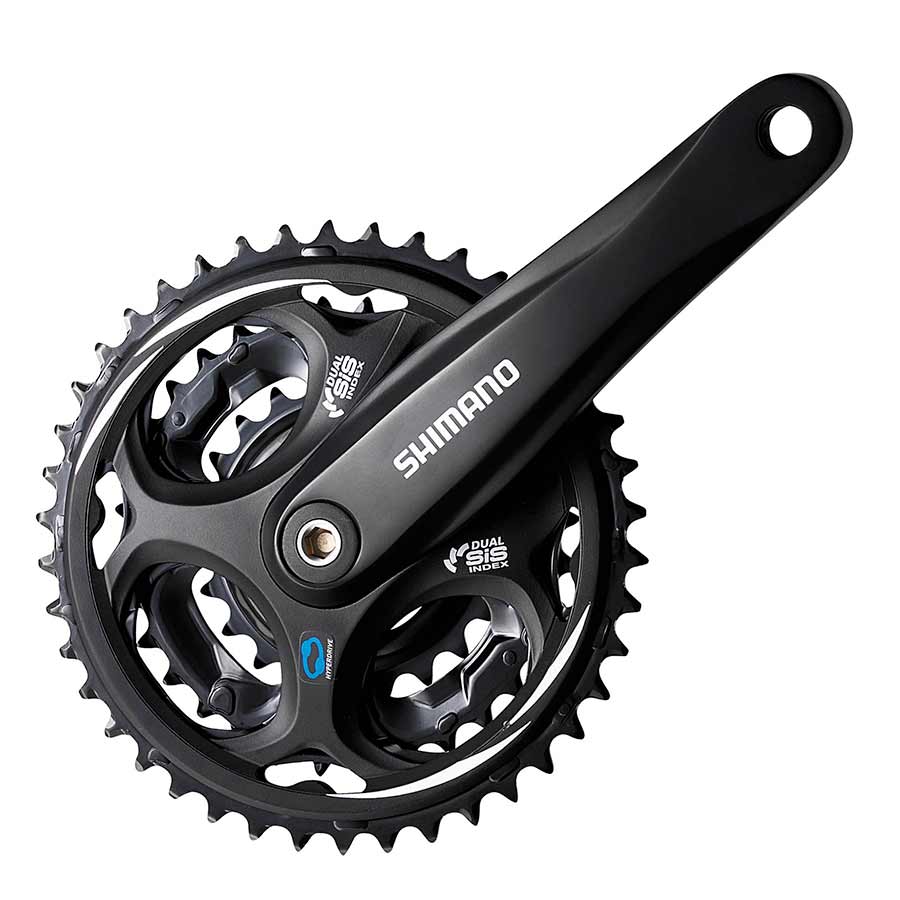 Shimano, Altus FC-M311, Crankset, 7/8 sp., 170mm, 22/32/42T, Riveted, Square, 50mm, Black