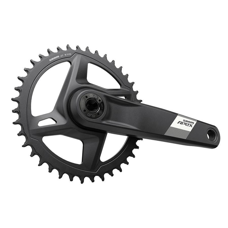 SRAM, Apex D1, Crankset, Speed: 12, Spindle: 28.99mm, BCD: Direct Mount, 42, DUB, 170mm, Black, Cannondale AI