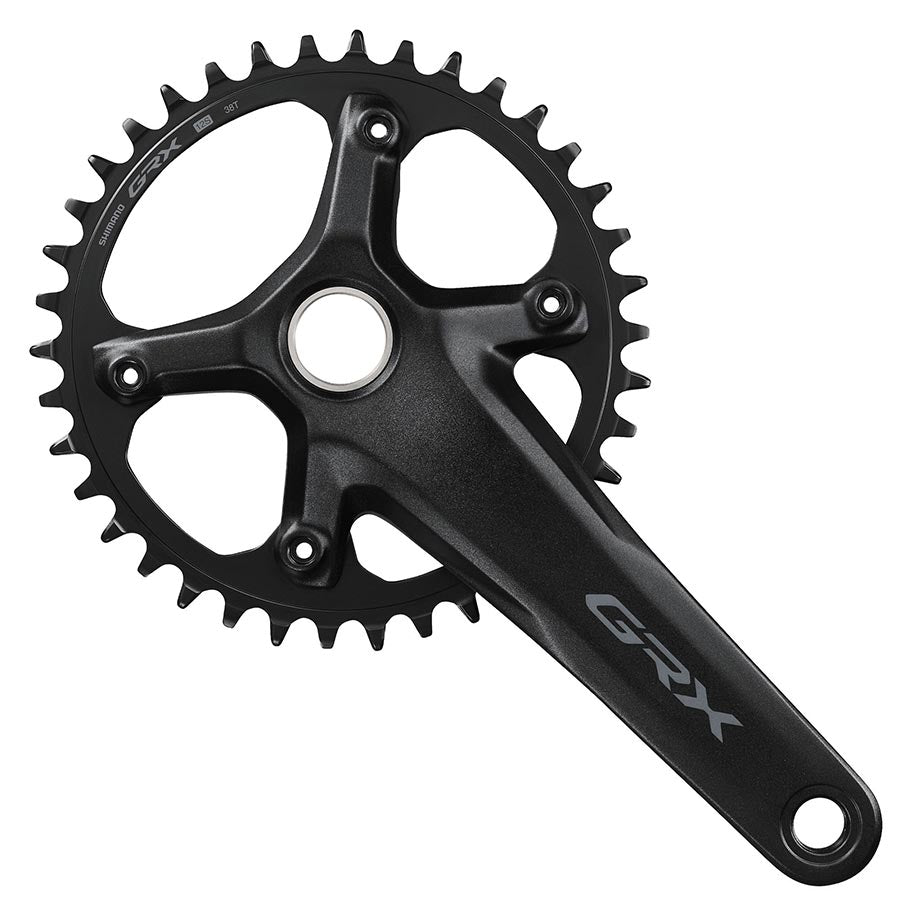 Shimano, GRX FC-RX610-1, Crankset, Speed: 12, Spindle: 24mm, BCD: 110, 40, 175mm, Black, Road Disc