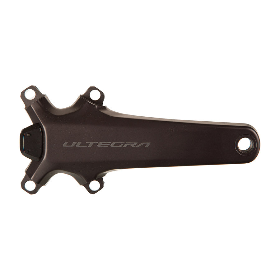 Shimano, Ultegra FC-R8100-P, Power Meter Crankset, Speed: 12, Spindle: 24mm, BCD: 110, No Chainring, Hollowtech II, 175mm, Black, Road Disc, IFCR8100PEXXF