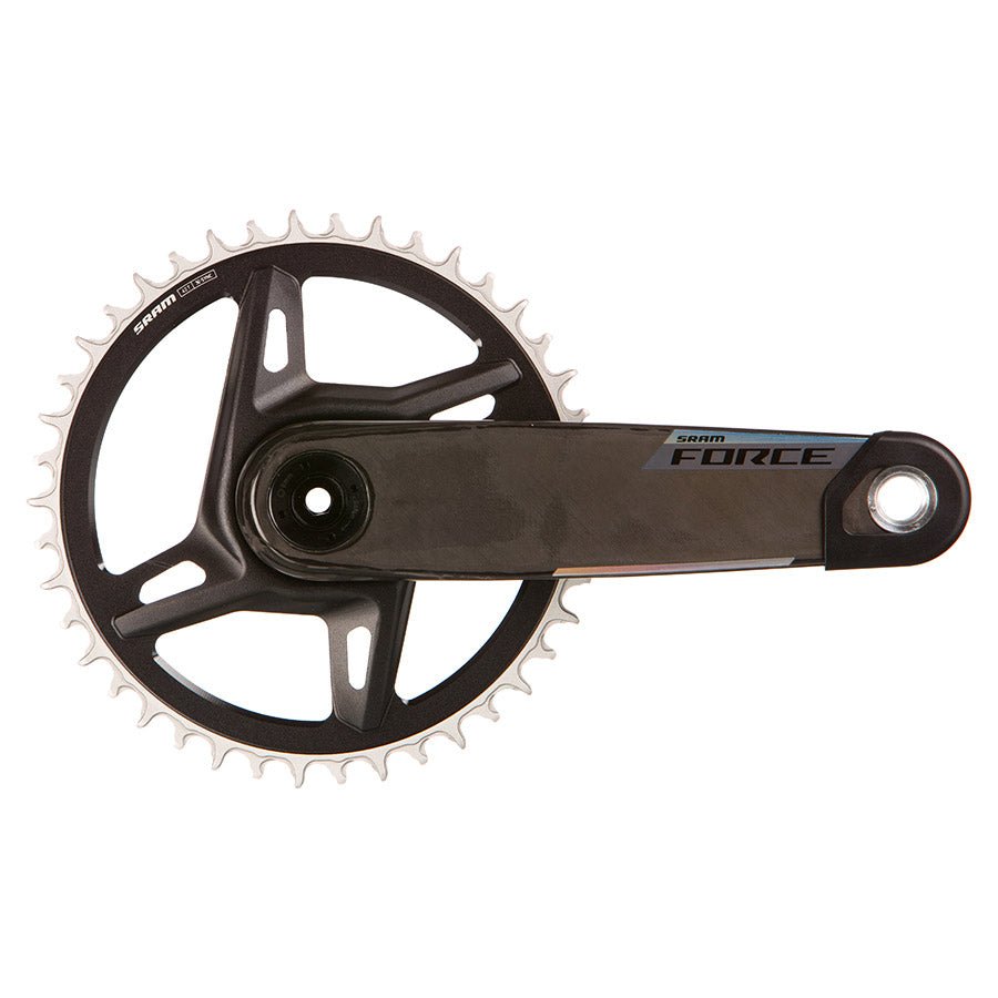 SRAM, Force 1x XPLR Powermeter E1, Power Meter Crankset, Speed: 12/13, Spindle: 28.99mm, BCD: Direct Mount SRAM 8 Bolt, 42, DUB, 165mm, Black, Road