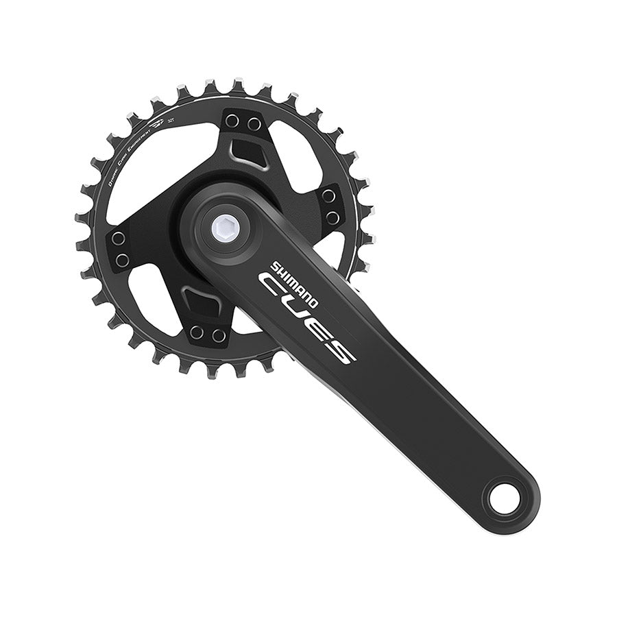 Shimano, CUES FC-U4000-1, Crankset, Speed: 9/10/11, BCD: Rivets, 32, JIS, 175mm, Black, MTB/Boost, EFCU40001EA2