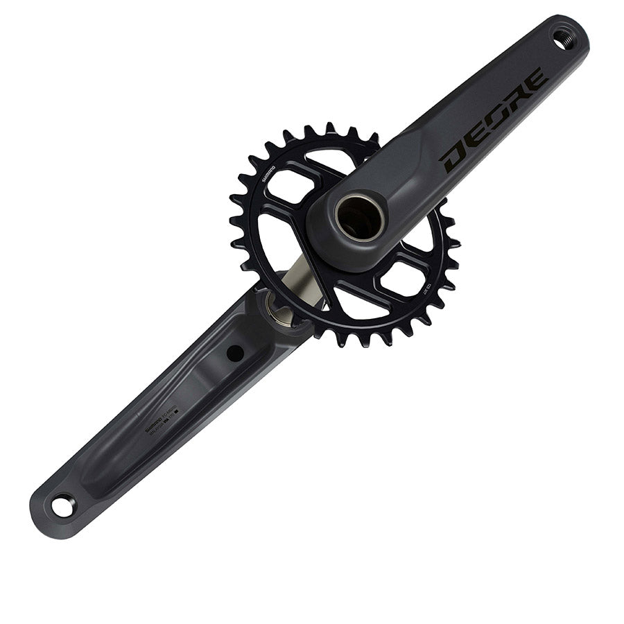 Shimano, Deore FC-M6200-1, Crankset, Speed: 12, Spindle: 24mm, BCD: Direct Mount Shimano, 30, Hollowtech II, 175mm, Black, Boost, EFCM6200EXA0