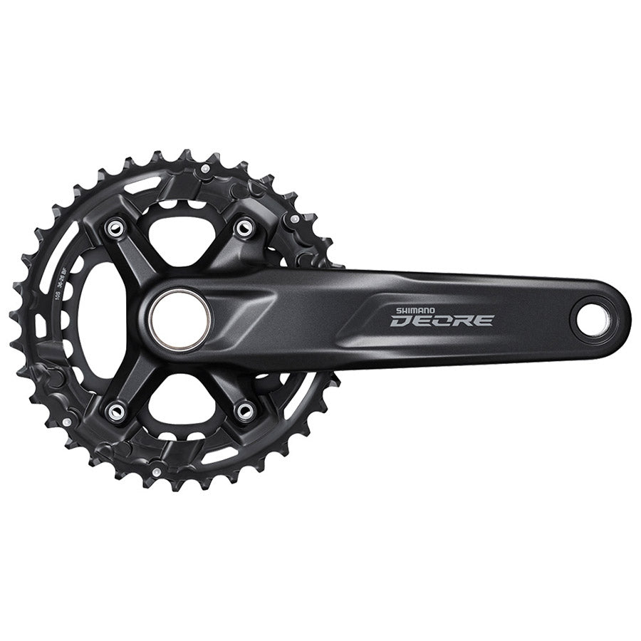 Shimano, FC-M4100-2, Crankset, Speed: 10, Spindle: 24mm, BCD: 64/96, 26/36, Hollowtech II, 175mm, Black, EFCM41002BEX66