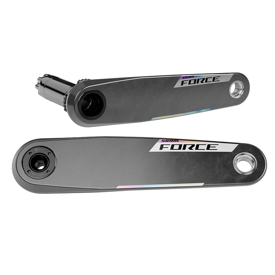 SRAM, Force E1 Crank Arm Assembly, Crank Arm, 175mm, DUB, BCD: Direct Mount SRAM 8 Bolt, Black