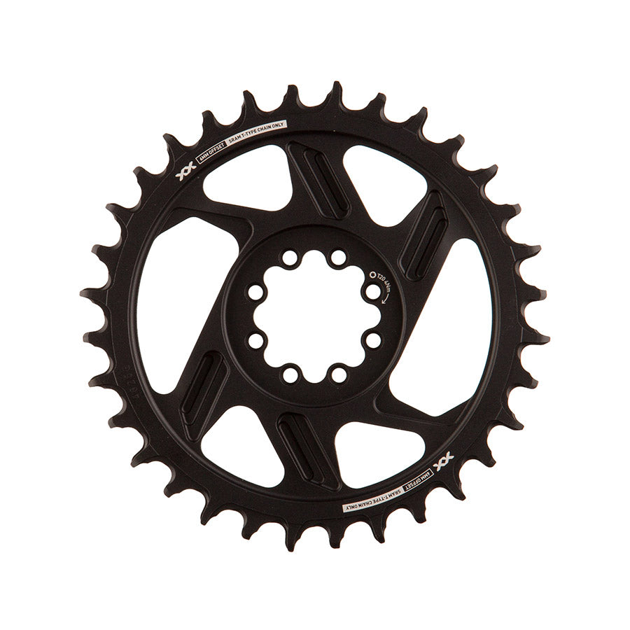 SRAM, XX Downhill, Chainring, Teeth: 32, Speed: 7, BCD: Direct Mount SRAM 8 Bolt, Aluminum, Black, 11.6218.078.000