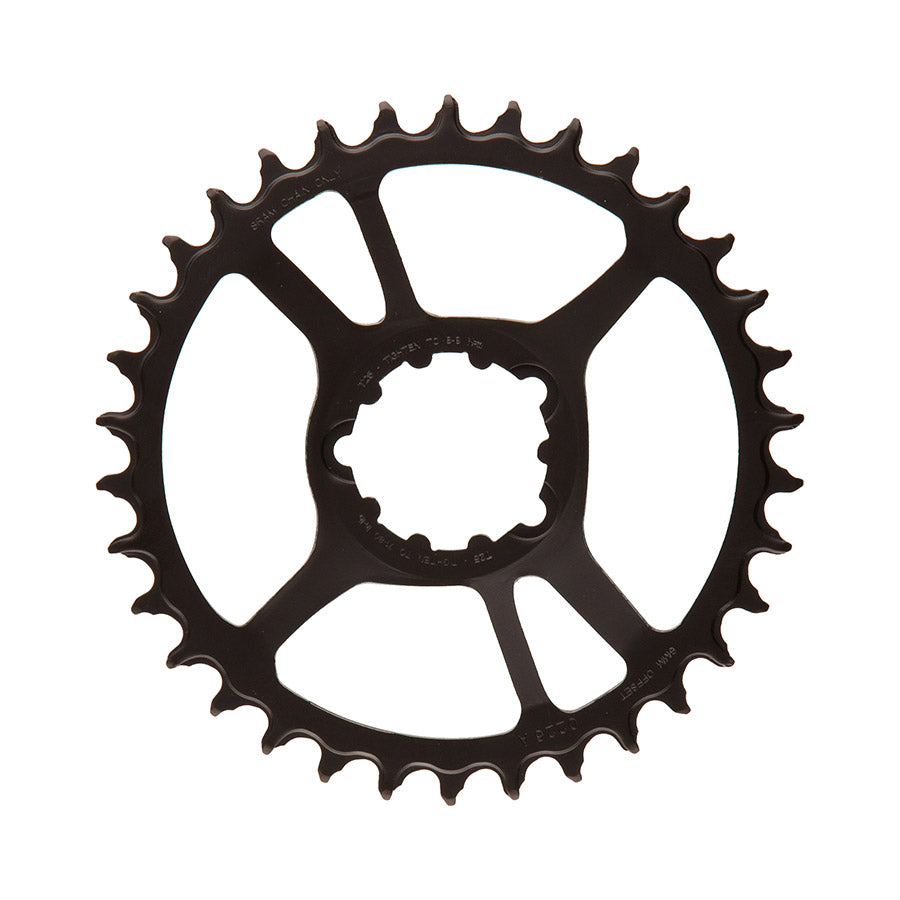 SRAM, X-SYNC Eagle Steel 6mm F1, Chainring, Teeth: 34, Speed: 12, BCD: Direct Mount SRAM 3 Bolt, Bolts: 3, Steel, Black