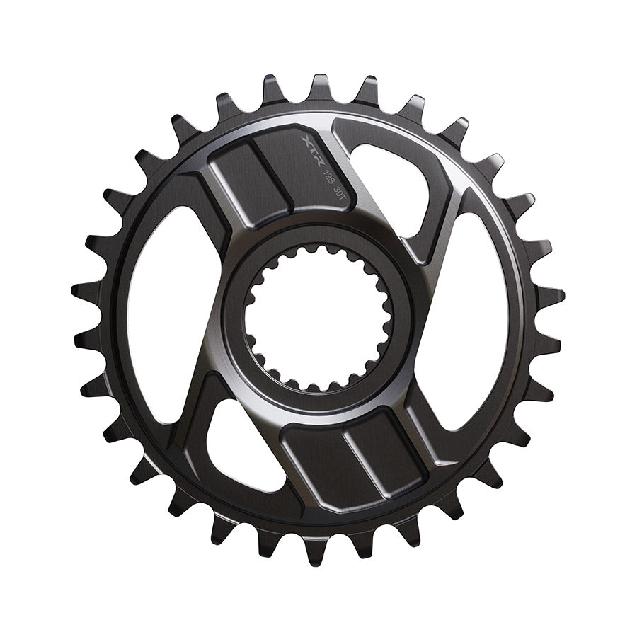 Shimano, XTR SM-CRM96, Chainring, Teeth: 30, Speed: 12, Front, Aluminum, Black, ISMCRM96AA0