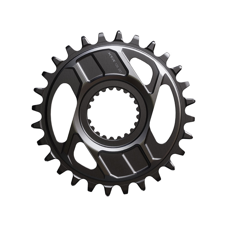 Shimano, XTR SM-CRM96, Chainring, Teeth: 28, Speed: 12, Front, Aluminum, Black, ISMCRM96AZ8