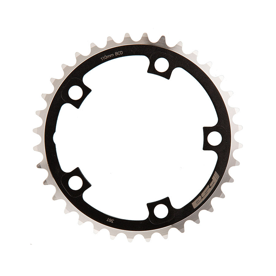 FSA, Gossamer/Omega Pro Road, Chainring, Teeth: 36, Speed: 10/11, BCD: 110, Bolts: 5, Inner, Aluminum, Black