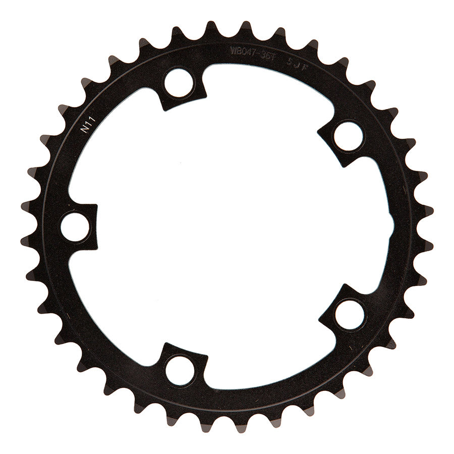 FSA, Gossamer/Omega Pro Road, Chainring, Teeth: 36, Speed: 10/11, BCD: 110, Bolts: 5, Inner, Aluminum, Black