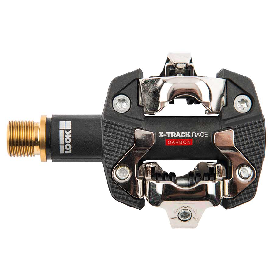 Look, X-Track Race Carbon Ti, MTB Clipless Pedals, Carbon body, Titanium axle, 9/16'', Black