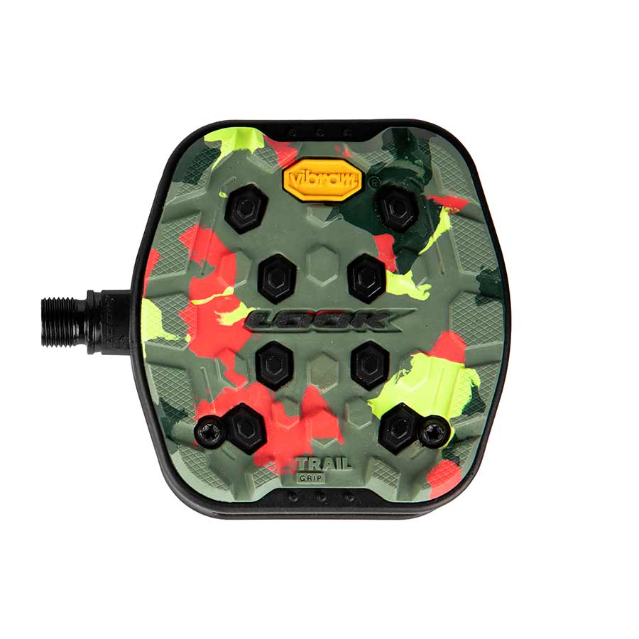 Look, Trail Grip, Platform Pedals, Body: Composite, 9/16'', Camo, Pair