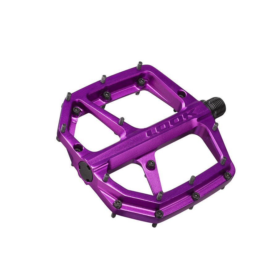 Look, Trail Roc Plus, Platform Pedals, Body: Aluminum, Spindle: Cr-Mo, 9/16'', Purple, Pair
