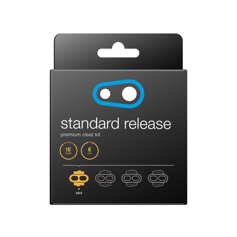 crankbrothers, Standard Release Cleat, Cleats, Compatibility: crankbrothers SPD, Float: 6°, Gold, Pair