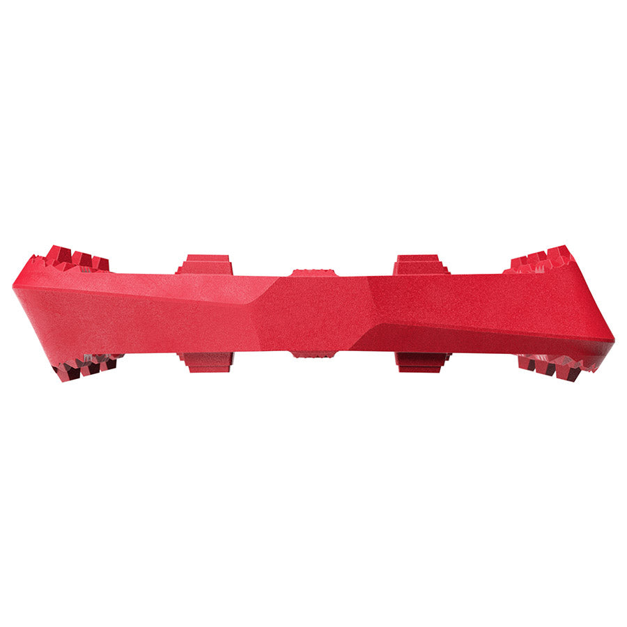 crankbrothers, STAMP 0, Platform Pedals, Body: Composite, Spindle: Cr-Mo/Steel, 9/16'', Red, Large, Pair