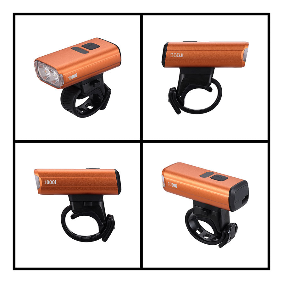 BBB Cycling, BLS-263i Nanostrike 1000i, Light, Front, Cosmic Orange