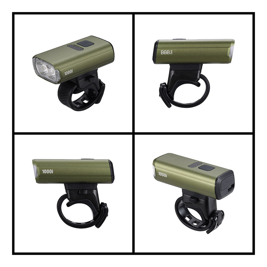 BBB Cycling, BLS-263i Nanostrike 1000i, Light, Front, Gravel Green